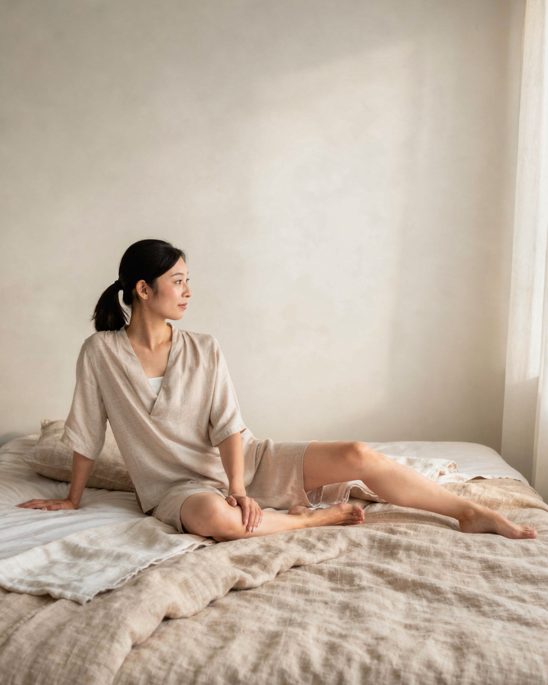mist top / beige