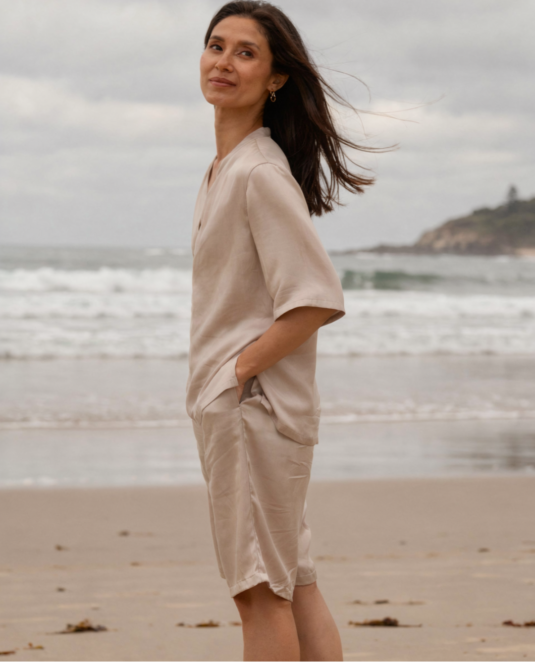 mist top / beige