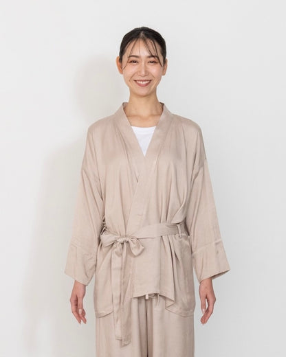 flow shirt / beige