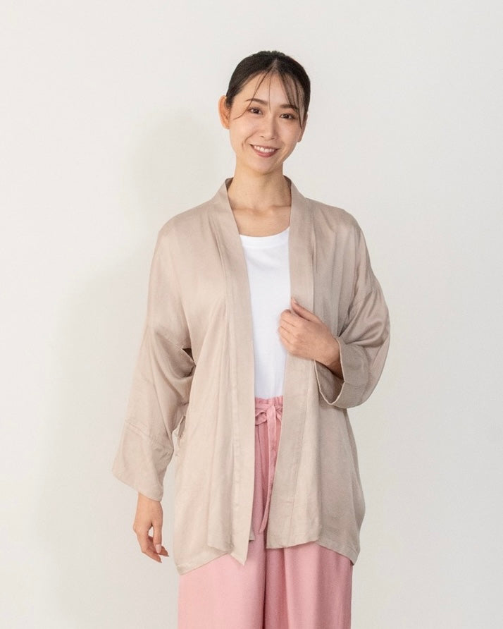 flow shirt / beige