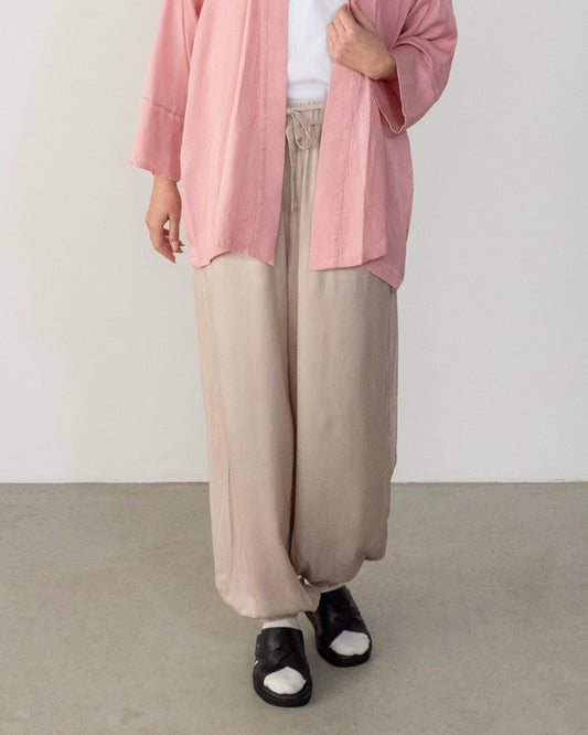 flow shirt / beige