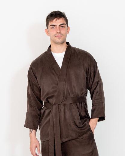 flow shirt / brown