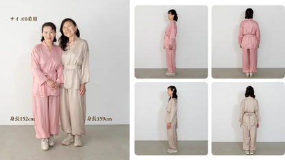 flow shirt / brown